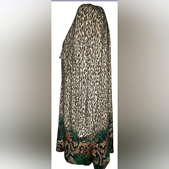 New Boho Chic 2XL Festival Animal Print Art To Wear Tunic Soft Stretch Pullover - Picture 6 of 9